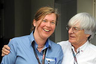 With Bernie Ecclestone at the Malaysian Grand Prix