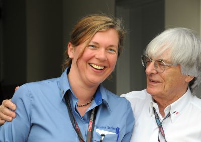 With Bernie Ecclestone at the Malaysian Grand Prix