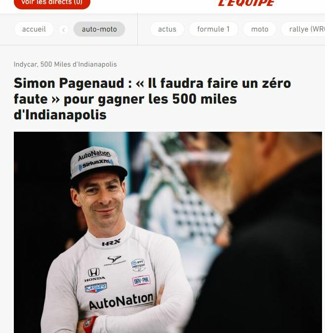Simon Pagenaud – L’Equipe